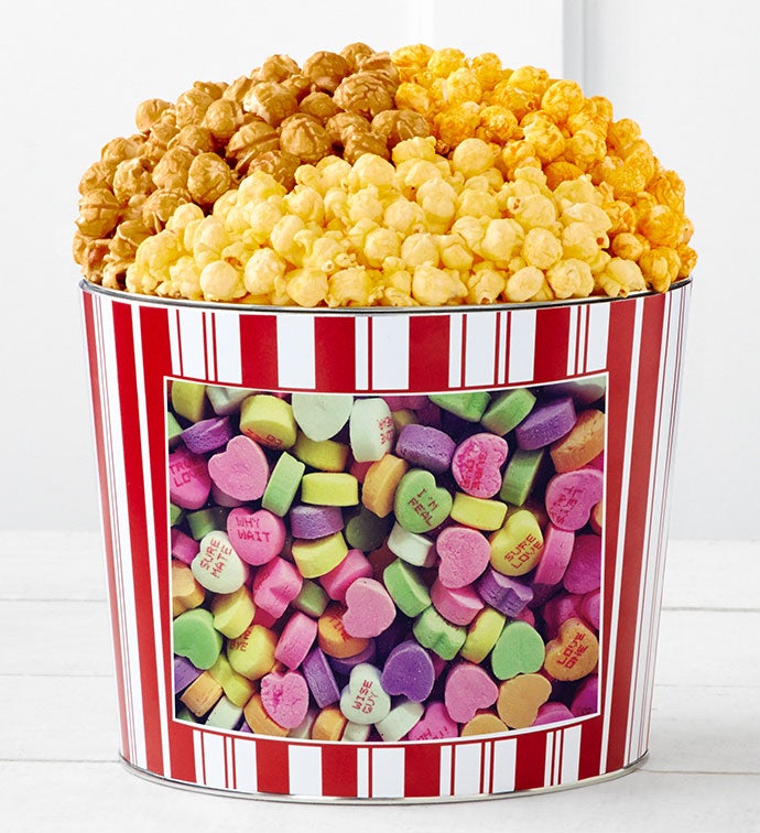 Tins With Pop&reg; Love You Love Me Heart Candies
